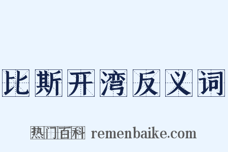 比斯开湾反义词是什么意思的图片